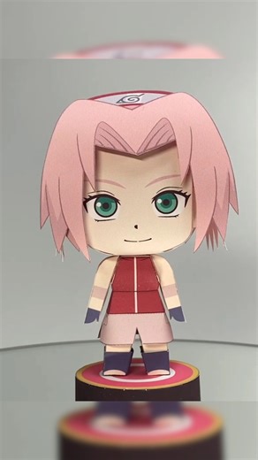 Sakura Haruno Papercraft 🌸 | Medical Ninja Power | Naruto #shorts #naruto #papercraft