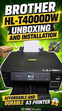 😱 BROTHER HL-T4000DW UNBOXING AND INSTALLATION | A3 PRINTER FOR SIGNAGE!