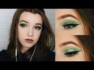 SLYTHERIN INSPIRED HOGWARTS HOUSES MAKEUP TUTORIAL // Harry Potter Series