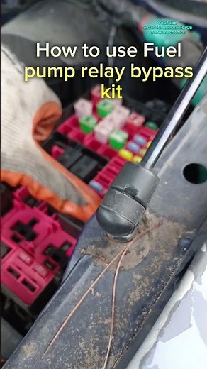 How to use a fuel pump relay bypass kit #automotive #mechanic #DIY #howto #relay
