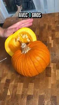 Potage à la citrouille, au lait de coco et à l’ail rôti