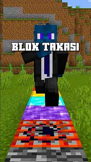 Minecraft ama BLOKLARLA OP TAKAS VAR! #minecraft #minecraftbut #minecraftchallenge