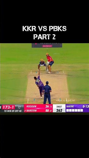 KKR vs PBKS 2nd Innings Highlights😱 IPL 2025 Thriller 💥 #cricket #cricketshorts #shorts #viral