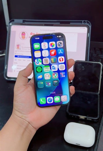 iPhone 16 128G LCDស៉ីន ស្កេនមុខ ថ្មរ 100% 460 #vprogame #vpro #iphone16