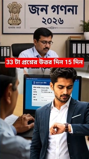 Answer 33 Questions in 15 Days | Census 2026 Online Apply #shorts #youtubeshorts