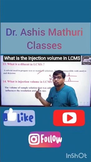 LCMS INTERVIEW QUESTIONS AND ANSWERS I Injection volume in LCMS | Dr. Ashis Mathuri #pharmajob