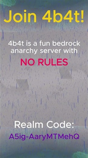 Joi 4b4t! #Minecraft #Bedrock #4b4t #anarchy
