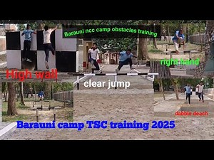Barauni ncc camp obstacles training tsc camp thal sena camp 🏕 💪 💯 ❤️ 😍 nccboy barauni obstacles area