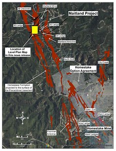 Dakota Gold Announces Drilling at Maitland Gold Project Has Intersected 25.03 Grams/Tonne Gold over 4.4 Meters of Homestake Mine-Style Gold Mineralization in Drill Hole MA24C-038