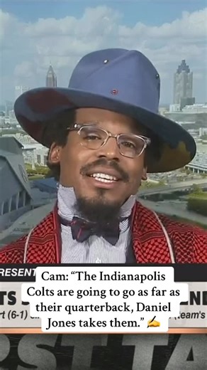 First Take on Instagram: "@cam believes that the Colts can only go as far as Daniel Jones takes them 👀"