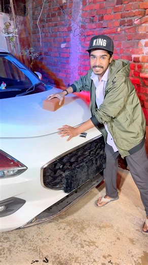 🚘Car scratch Art of Premanand jii😍 #premanandjimaharaj #premanand #premanandji #viralshorts