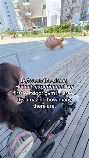 ‏Family gym time in Israel