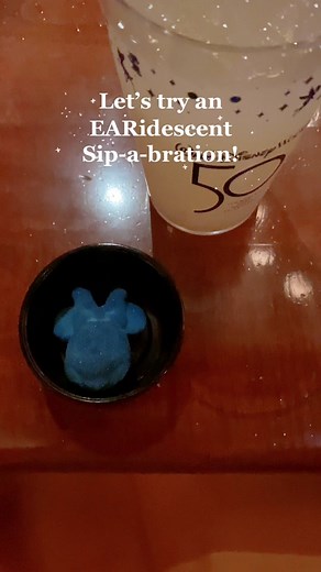 Ok but… I love this! 😂 I’m a sucker for glitter ✨ #disneyworld #waltdisneyworld #happyplace #disneyworld50 #disneyeats #nonalcoholicdrink #earidescent #sipabration #disneystyle #distok #disneyadults