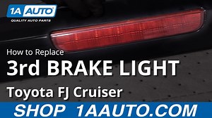 How to Replace 3rd Brake Light Assembly 2007-14 Toyota FJ Cruiser