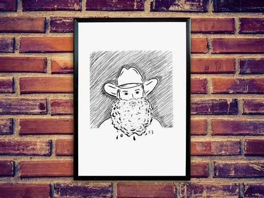 Hand Drawn Cowboy Bubble Bath Print, Funny Cowboy Wall Art, Western Bathroom Decor, Whimsical Cowboy Illustration, Digital Download - Etsy Australia