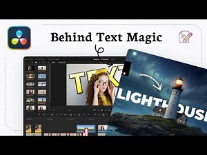 How to put text behind an object in DaVinci Resolve