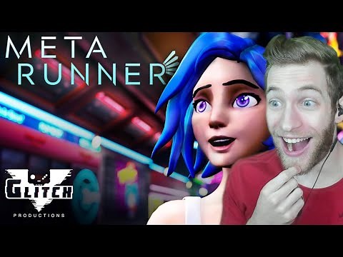 THE FUTURE OF VIDEO GAMES!!! Reacting to "Meta Runner" Episode 1 by SMG4 & Glitch
