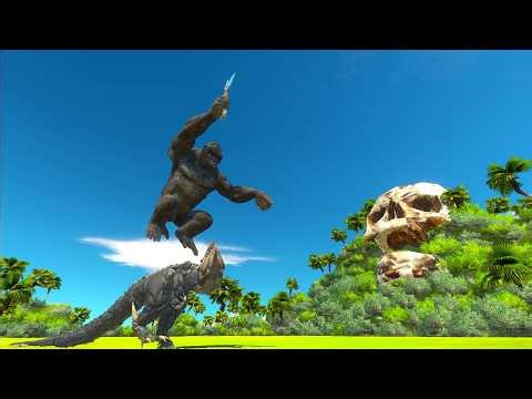 Skullcrawler vs kaiju and robot animal revolt battle simulator