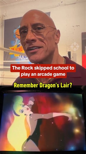 Dwayne Johnson reveals the ULTIMATE cheat code for arcade machines. #thesmashingmachine #dwaynejohnson #therock #dragonslair #arcade #keychain #a24 #videogames #ign #gaming | IGN