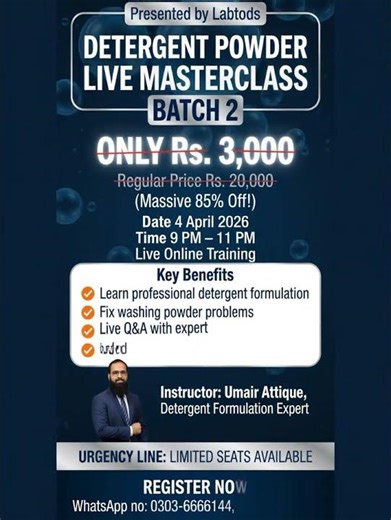 Washing Powder Live Class 2nd Batch Training