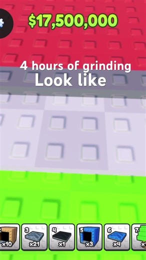4 hours of grinding look like