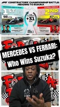 MERCEDES VS FERRARI: Who Wins Suzuka? 🥈🔴 #Shorts #F1 #Formula1 #mercedesf1 #scuderiaferrari