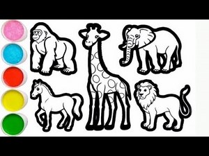 How to Draw Wild Animals for Kids | Easy Step-by-Step