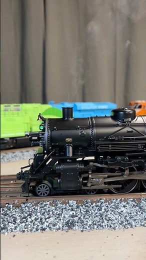 B&O coal train headed out of the yard. #modeltrains #steam #locomotive