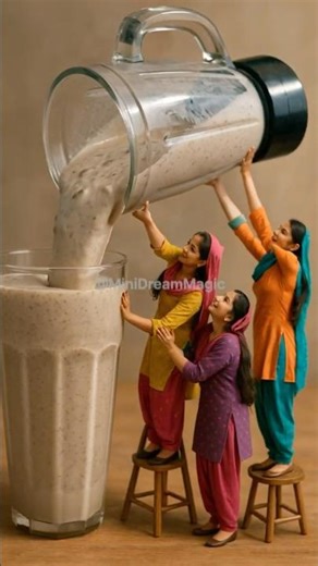 Giant Oreo Milkshake Tower Challenge! 🍪#miniaturecooking #ytshorts #ai #aivideo #shortsfeed #viral