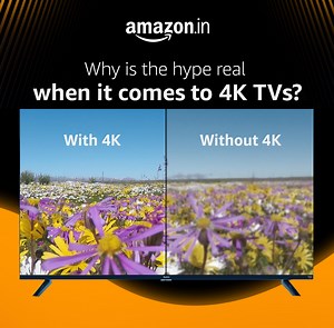 6.4K views · 129 reactions | Every detail, Crystal clear! Get an immersive viewing experience with 4K UHD resolution. Upgrade to 4K Smart Televisions at good prices on Amazon India! | Amazon India | Facebook