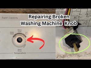 Broken Washing Machine Knob Fix | Quick and Easy