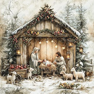 Christmas Nativity Scene Clipart, Baby Jesus, Printable 10 JPG (digital Download) - Etsy