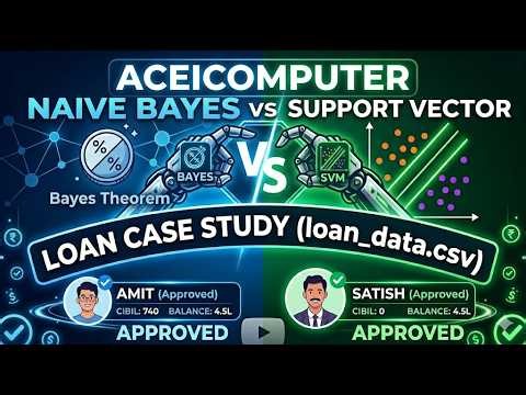 #aceicomputer Naive Bayes ClassifierSupport Vector Machines (SVM) Machine Naive Bayes and SVM python