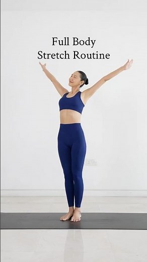 Full body stretch routine ☀️, save & follow this routine! It’s one of my favorite ❤️ #stretching