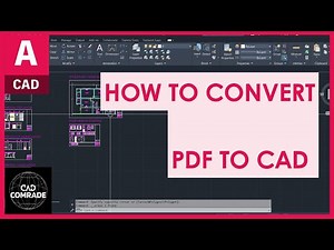 How to convert pdf to cad