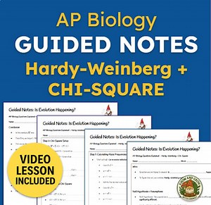 AP Biology (AP Bio) Hardy-Weinberg & Chi-Square Test | Guided Notes Answer Key
