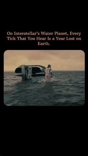 RocketVerse on Instagram: "Explanation ⬇️ In Interstellar, the haunting idea that every tick you hear is a year lost on Earth comes from extreme gravitational time dilation on Miller’s Water Planet. The planet orbits incredibly close to Gargantua, a supermassive black hole whose immense gravity slows time dramatically. While only about one hour passes for astronauts on the planet, seven years pass back on Earth. That ticking sound in the background isn’t just tension-building—it represents years