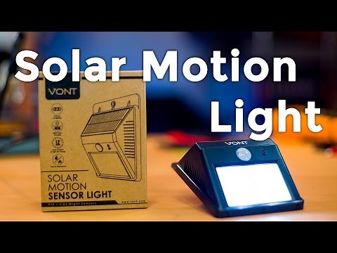 Let's Open: Solar Motion Sensor LED Light from Vont - Review, Teardown, and Installation
