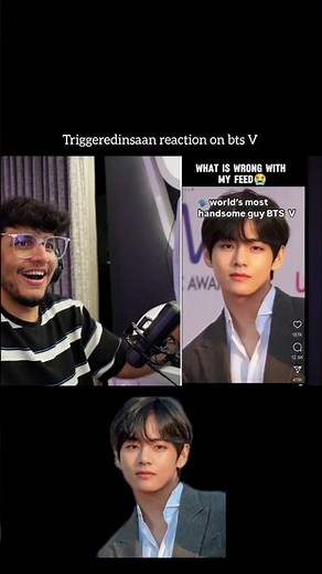 triggered insaan reaction on bts v #nischaymalhan #triggerdinsaan #liveinsaan #funny #cute #btsv