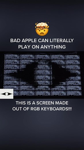 Unleashing the Bad Apple Effect on Any Device with RGB Keyboards