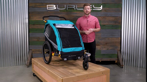 Burley D’Lite X, 1 and 2 Seat Kid Bike Trailer & Stroller