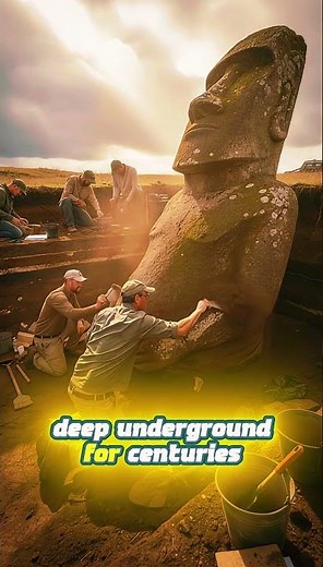 The Dark Secret Under Easter Island Statues 🗿 #documentary