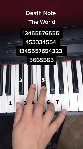 Death Note OP piano tutorial #deathnote #kira #l #opening #piano #anime #tutorial #fyp #parati #foryou | Ponchopiano
