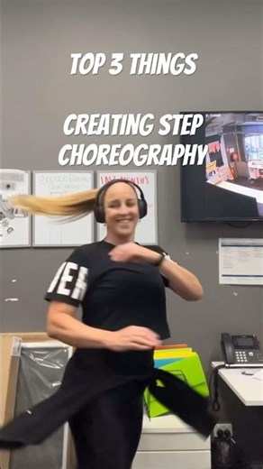 How I Build Step Choreography 👉Lead Changes + Flow + Signature Moves #stepfitness #stepchoreo