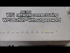 #WIFI_WPS_Button. How to connect Wifi using WPS button without password, #BSNL FIBER Internet