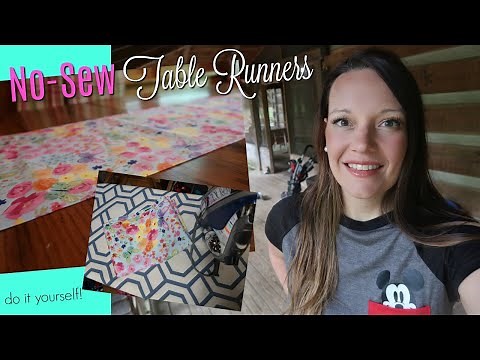 EASY DIY Table Runner || No-Sew Tutorial