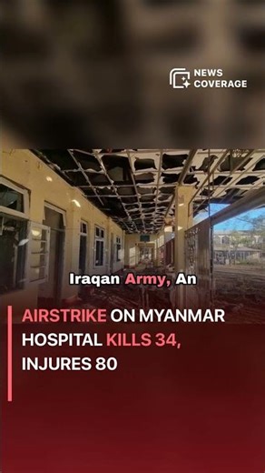 Breaking News: Airstrike on Myanmar hospital kills 34, injures 80 #military #war
