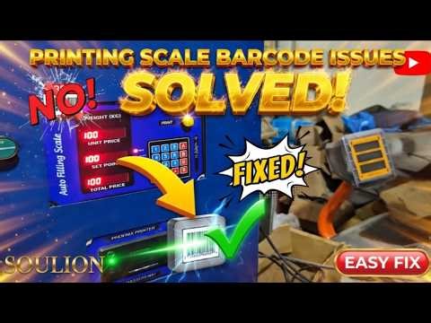 Why Your Printing Scale Barcode Is Wrong? Fix This Common Scale Problem Fast!