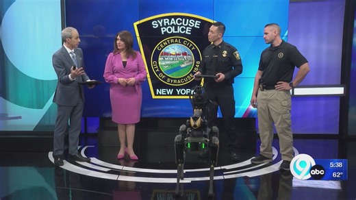 Syracuse Police demostrate new robot dog