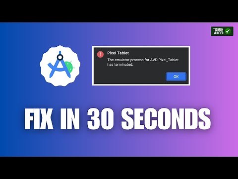 How to Fix The Emulator Process for AVD Has Terminated Error – Full Android Studio Guide